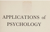 Chapter 8: Applications of Psychology